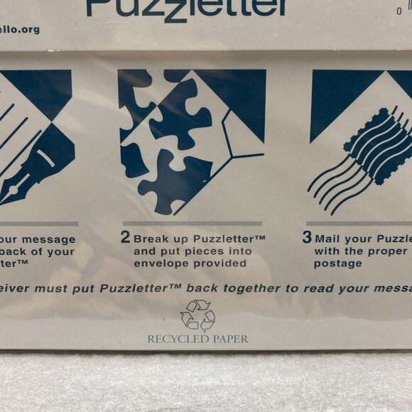 Puzzletter Thomas Jefferson Monticello Vtg Envelope NOS 4.5x6.5"‎ Secret Massage - Picture 8 of 12